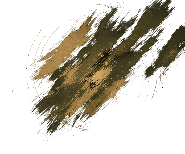 Gold paint splash